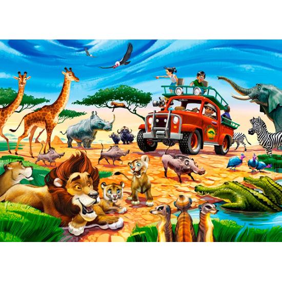 Castorland Safari-Abenteuer-Puzzle mit 180 Teilen.