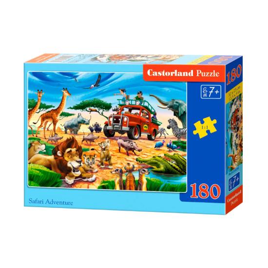 Castorland Safari-Abenteuer-Puzzle mit 180 Teilen.