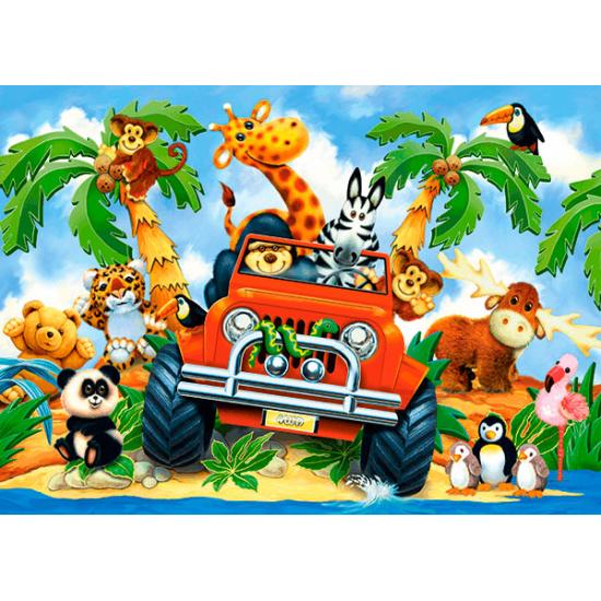 Castorland Safari Crazy 60-teiliges Puzzle