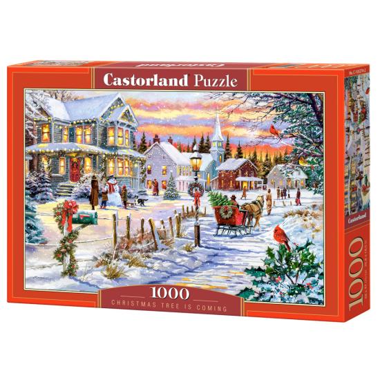 Puzzle Castorland Der Weihnachtsbaum kommt mit 1000 Teile