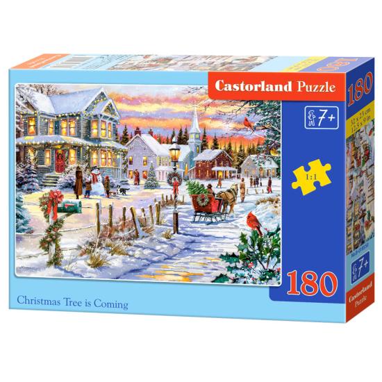 Puzzle Castorland  Weihnachtsbaum nähert sich 180 Teile