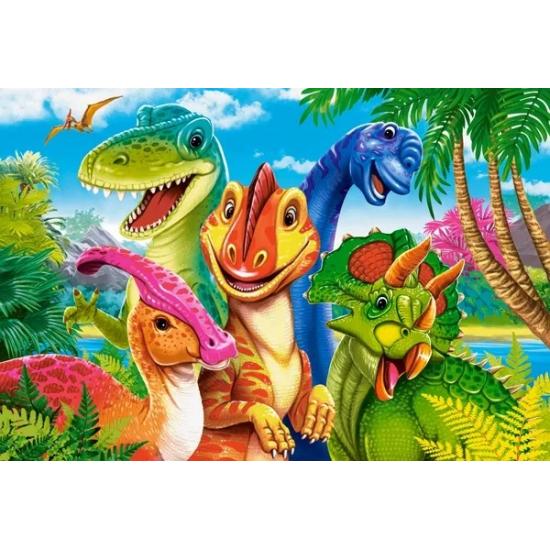 Puzzle Castorland Dinosaurier-Selfie XXL-mit 40 Teilen