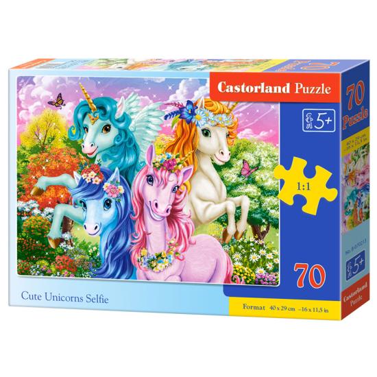 Puzzle Castorland Süßes Einhorn-Selfie 70 Teile