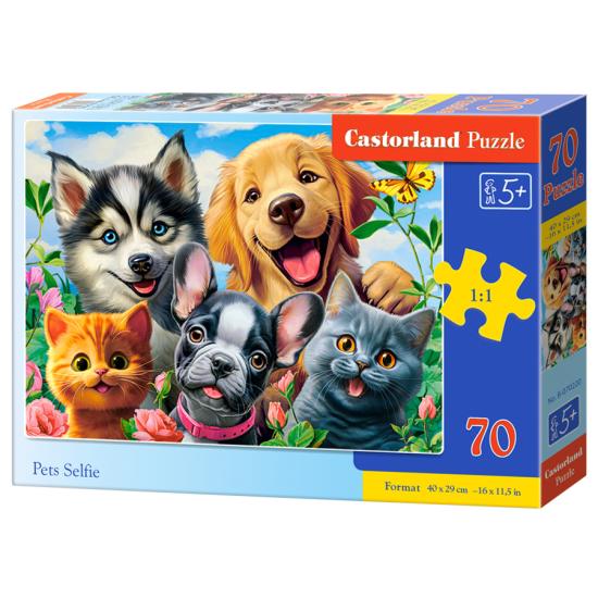 Puzzle Castorland Haustier-Selfie 70 Teile