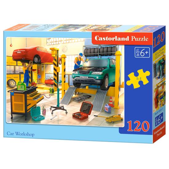 Castorland Autowerkstatt-Puzzle mit 120 Teilen