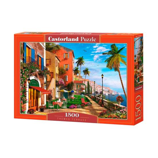 Terrassenpuzzle mit Castorland-Thema, 1500 Teile