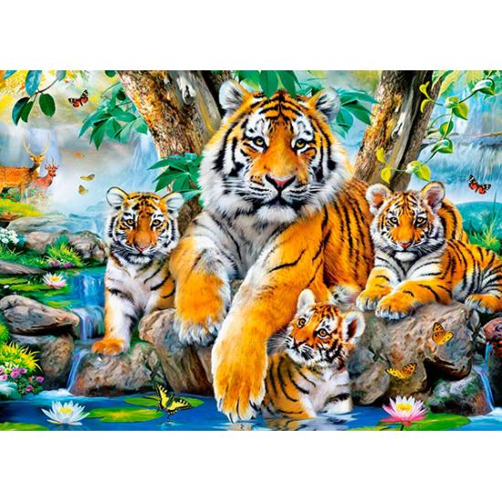Castorland Puzzle Tiger im Bach 120 Teile