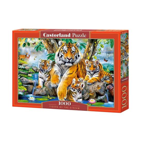 Castorland Tigers in the Stream Puzzle 1000 Teile