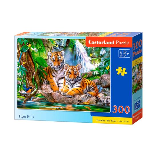 Castorland Tigers in the Waterfall Puzzle 300 Teile Castorland Tigers in the Waterfall Puzzle 300 Teile