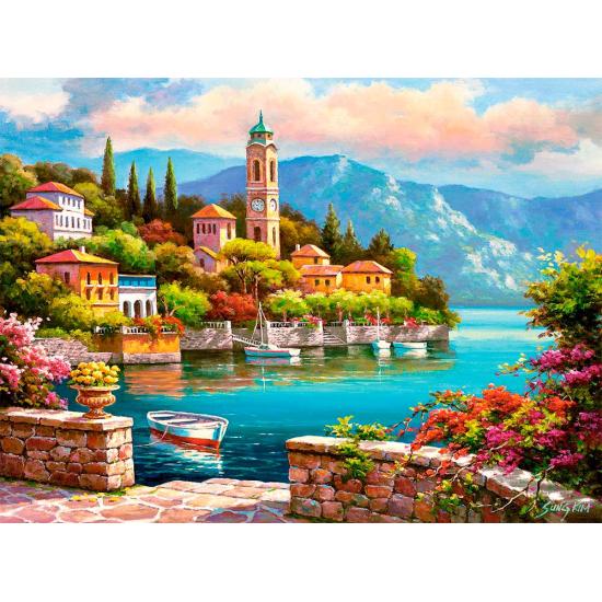 Castorland Clock Tower in the Village Puzzle 2000 Teile