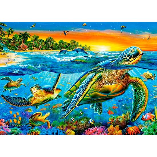 Castorland Turtles Unterwasserpuzzle 180 Teile