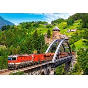 Castorland Puzzle Zug auf der Brücke 500 Teile