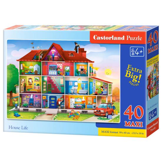 Castorland Life in the House XXL-Puzzle mit 40 Teilen Castorland Life in the House XXL-Puzzle mit 40 Teilen
