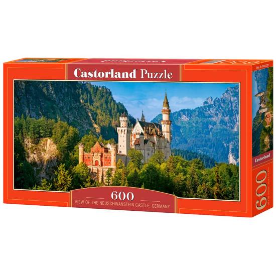 Castorland-Puzzle mit Blick auf Schloss Neuschwanstein, 600 Teil