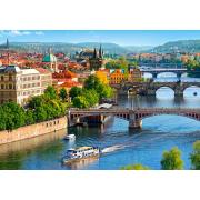 Castorland Blick auf die Brücken in Prag Puzzle 500 Teile