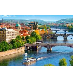Castorland Blick auf die Brücken in Prag Puzzle 500 Teile