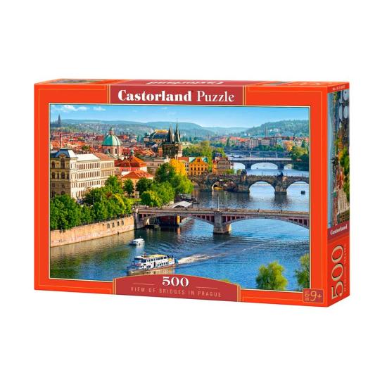 Castorland Blick auf die Brücken in Prag Puzzle 500 Teile