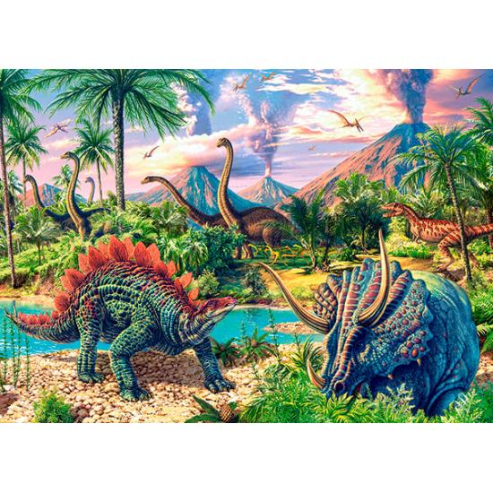 Castorland-Vulkane und Dinosaurier-Puzzle mit 120 Teilen