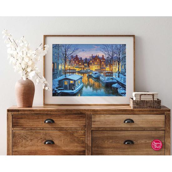 Cherry Pazzi Amsterdam bei Nacht Puzzle 1000 Teile