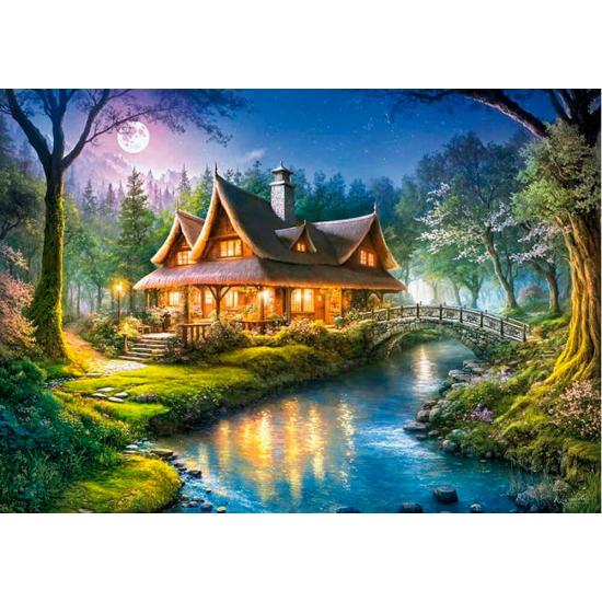 Puzzle Cherry Pazzi Waldläuferhütte 1000 Teile