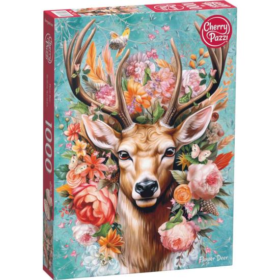 Puzzle Cherry Pazzi Blühender Hirsch 1000 Teile Puzzle Cherry Pazzi Blühender Hirsch 1000 Teile