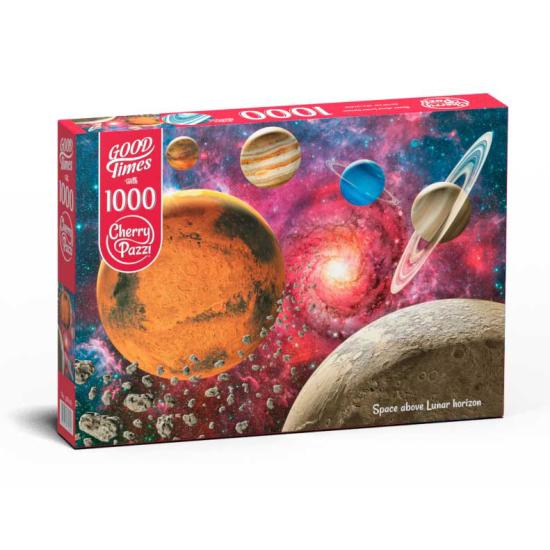 Cherry Pazzi Puzzle „Weltraum über dem Mondhorizont“ mit 1000 Te