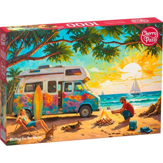 Puzzle Cherry Pazzi Warten Auf Die Wellen 1000 Teile