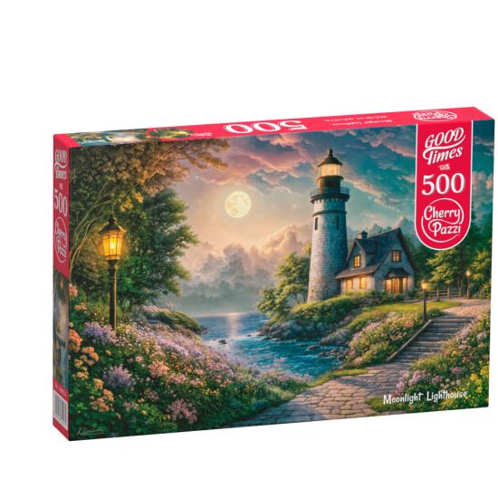 Cherry Pazzi Leuchtturm im Mondlicht Puzzle 500 Teile
