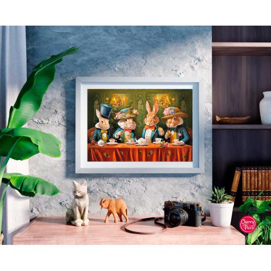 Puzzle Cherry Pazzi Schicke Häschenparty 500 Teile