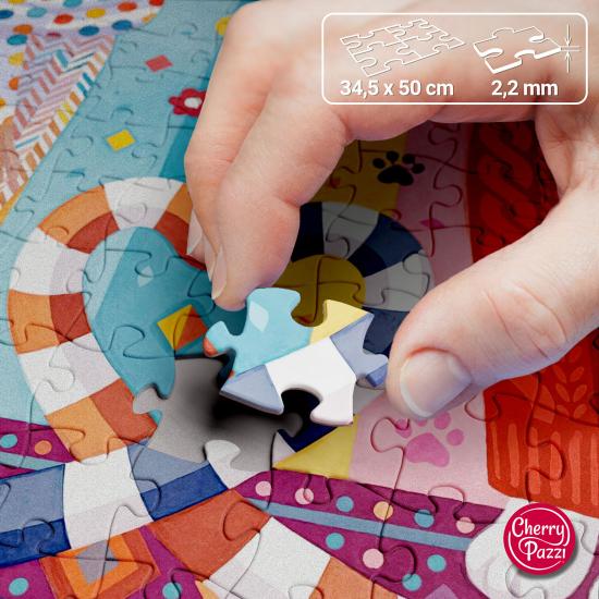 Puzzle Cherry Pazzi Verliebte Kätzchen XXL 300 Teile