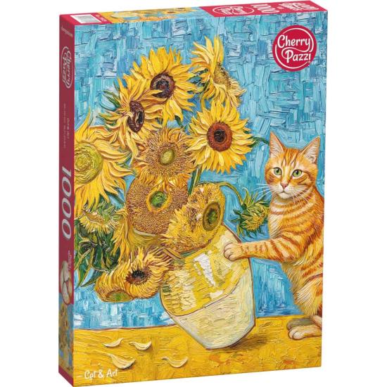 Puzzle Cherry Pazzi Katze und Kunst 1000 Teile