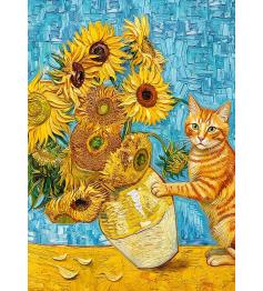 Puzzle Cherry Pazzi Katze und Kunst 1000 Teile