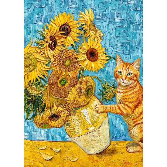 Puzzle Cherry Pazzi Katze und Kunst 1000 Teile