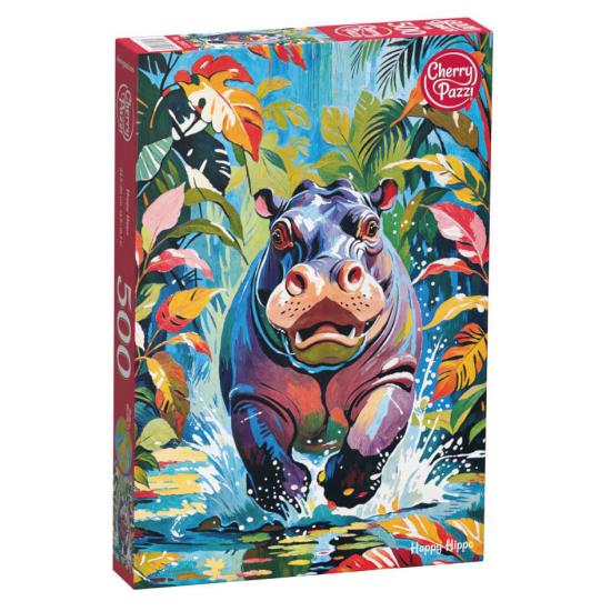Puzzle Cherry Pazzi Happy Hippo 500 Teile