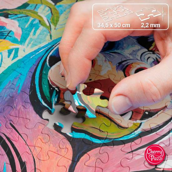 Puzzle Cherry Pazzi Happy Hippo 500 Teile