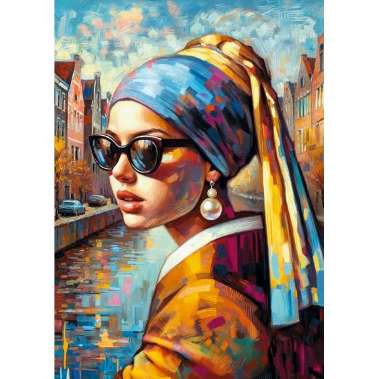 Puzzle Cherry Pazzi Mädchen mit einer Perle 1000 Teile Puzzle Cherry Pazzi Mädchen mit einer Perle 1000 Teile