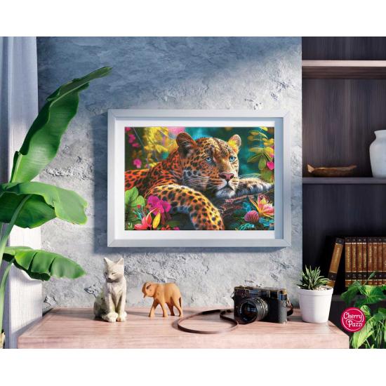 Cherry Pazzi Liegender Leopard Puzzle 500 Teile