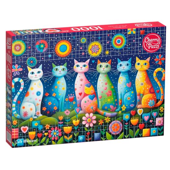 Puzzle Cherry Pazzi Niedliche Schnurrhaare 1000 Teile