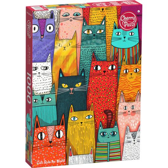 Puzzle Cherry Pazzi Katzen Beherrschen Die Welt 1000 Teile