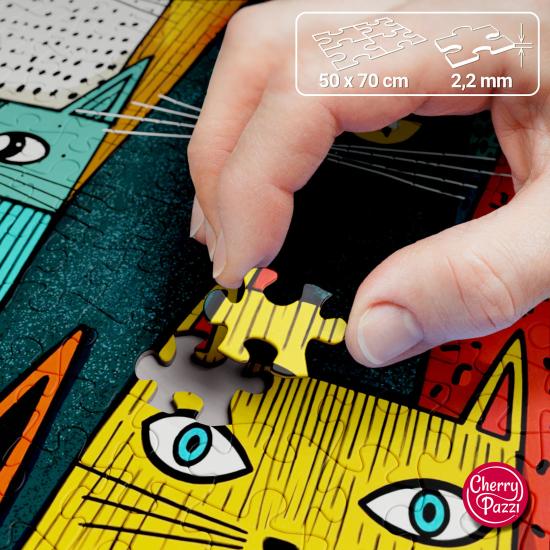 Puzzle Cherry Pazzi Katzen Beherrschen Die Welt 1000 Teile