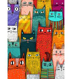 Puzzle Cherry Pazzi Katzen Beherrschen Die Welt 1000 Teile