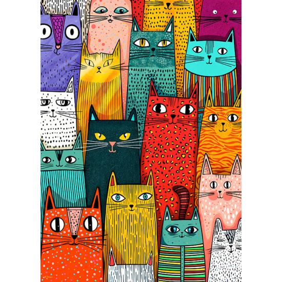 Puzzle Cherry Pazzi Katzen Beherrschen Die Welt 1000 Teile