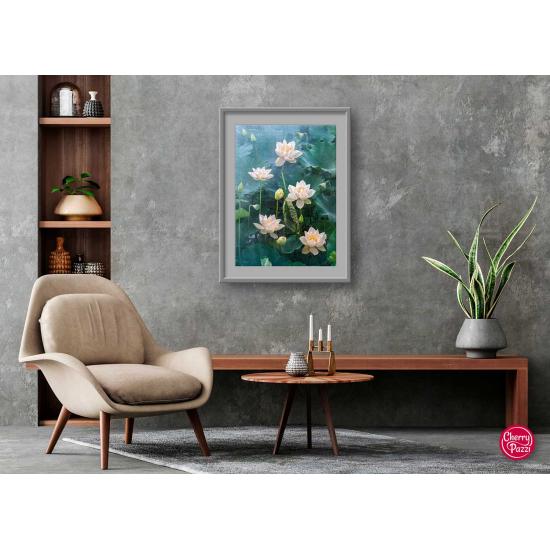 Cherry Pazzi White Lotus 1000-teiliges Puzzle