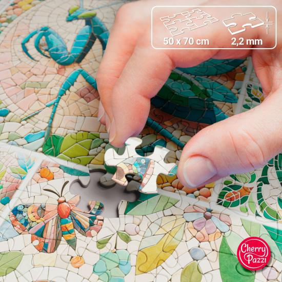 Puzzle Cherry Pazzi Mosaik Der Miniaturwildnis 1000 Teile