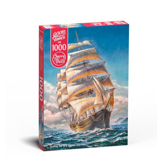 Cherry Pazzi segelt auf dem 1000-teiligen WR Grace-Puzzle