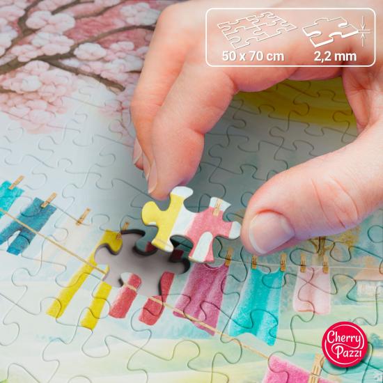 Puzzle Cherry Pazzi Kleiderwiese 1000 Teile