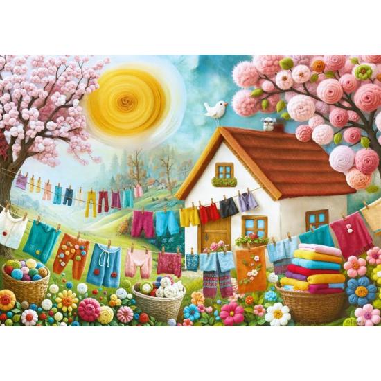 Puzzle Cherry Pazzi Kleiderwiese 1000 Teile