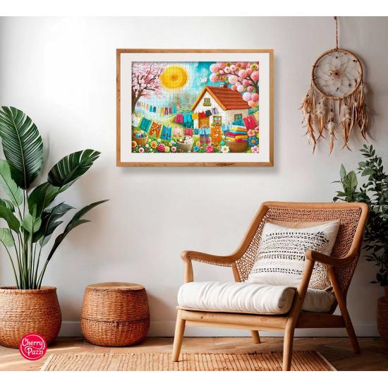 Puzzle Cherry Pazzi Kleiderwiese 1000 Teile