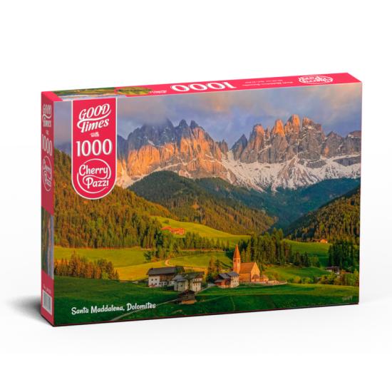 Cherry Pazzi Santa Magdalena, Dolomiten Puzzle mit 1000 Teilen