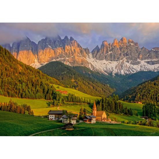 Cherry Pazzi Santa Magdalena, Dolomiten Puzzle mit 1000 Teilen